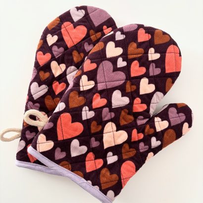 Maniques de cuisine en velours