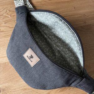 banane en jeans et velours vert kaki