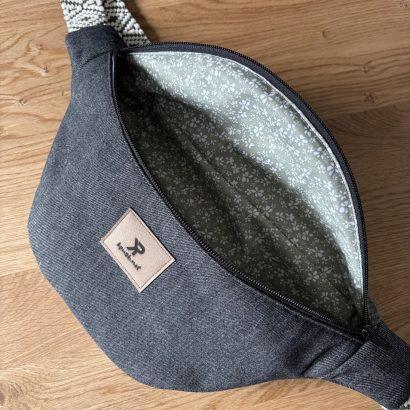 banane en jeans et velours vert kaki