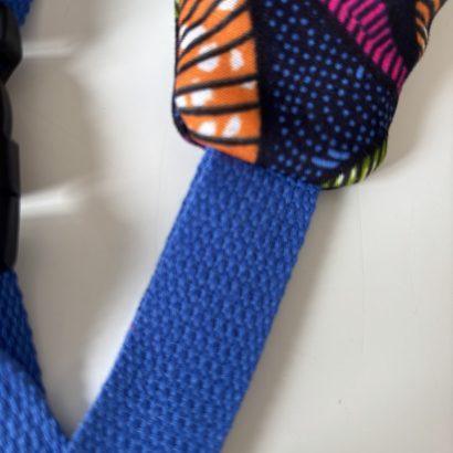 Sangle en coton bleu électrique