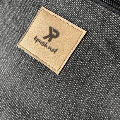 banane en jeans noir chiné