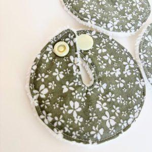 G pad fleuri en bambou Oeko Tex