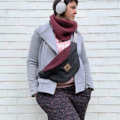 sac bandoulière avec poches en jeans