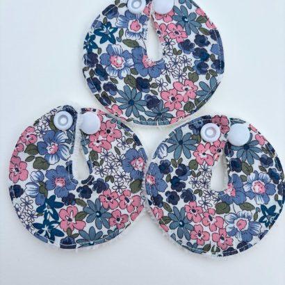 Trio de lingettes pour sonde de gastrostomie fleuries
