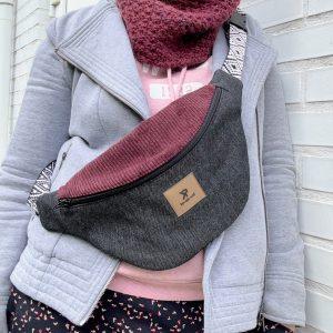 Grande banane en jeans et velours