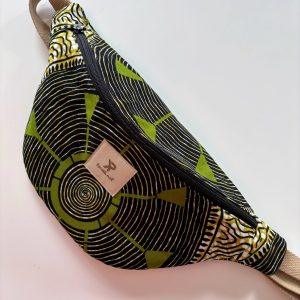 Banane mixte en wax vert