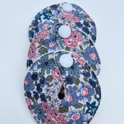 Trio de lingettes fleuries pour sonde de gastrostomie
