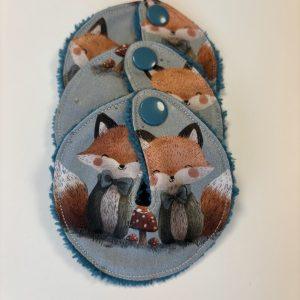 Lingette lavable fendue pour bouton mic key