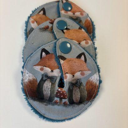 Lingette lavable fendue pour bouton mic key