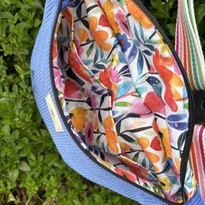 Sac en bandoulière unique fleuri