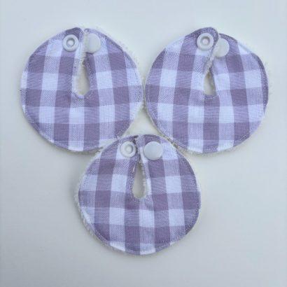 Lingette ronde lavable gastrostomie sonde