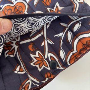 Pochette a livre en tissus matelassé