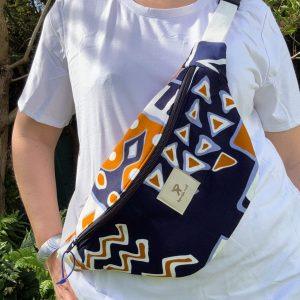 Sac bandoulière en Bogolan Africain-spacieux et unique