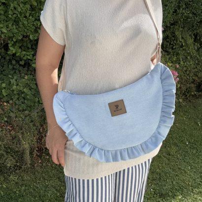 Sac demin lune medium porté