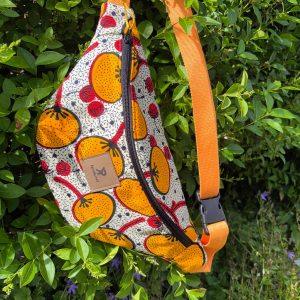Sac banane en wax coloré cousu main en Belgique