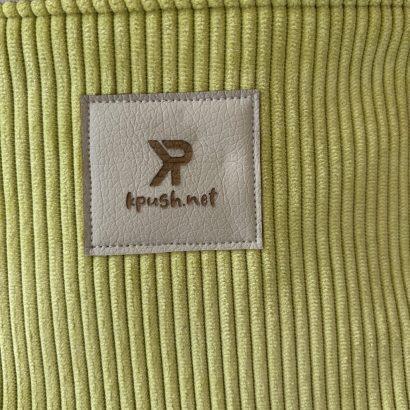 Sac en velours vert clair