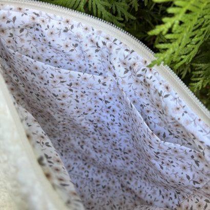 sac spacieux homme ou femme en velours beige