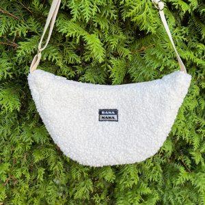 sac en bouclette mouton couleur crème