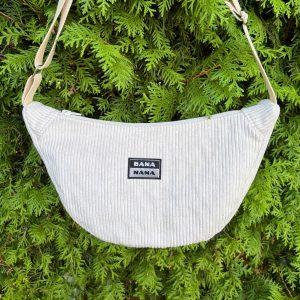 sac bandoulière en velours beige